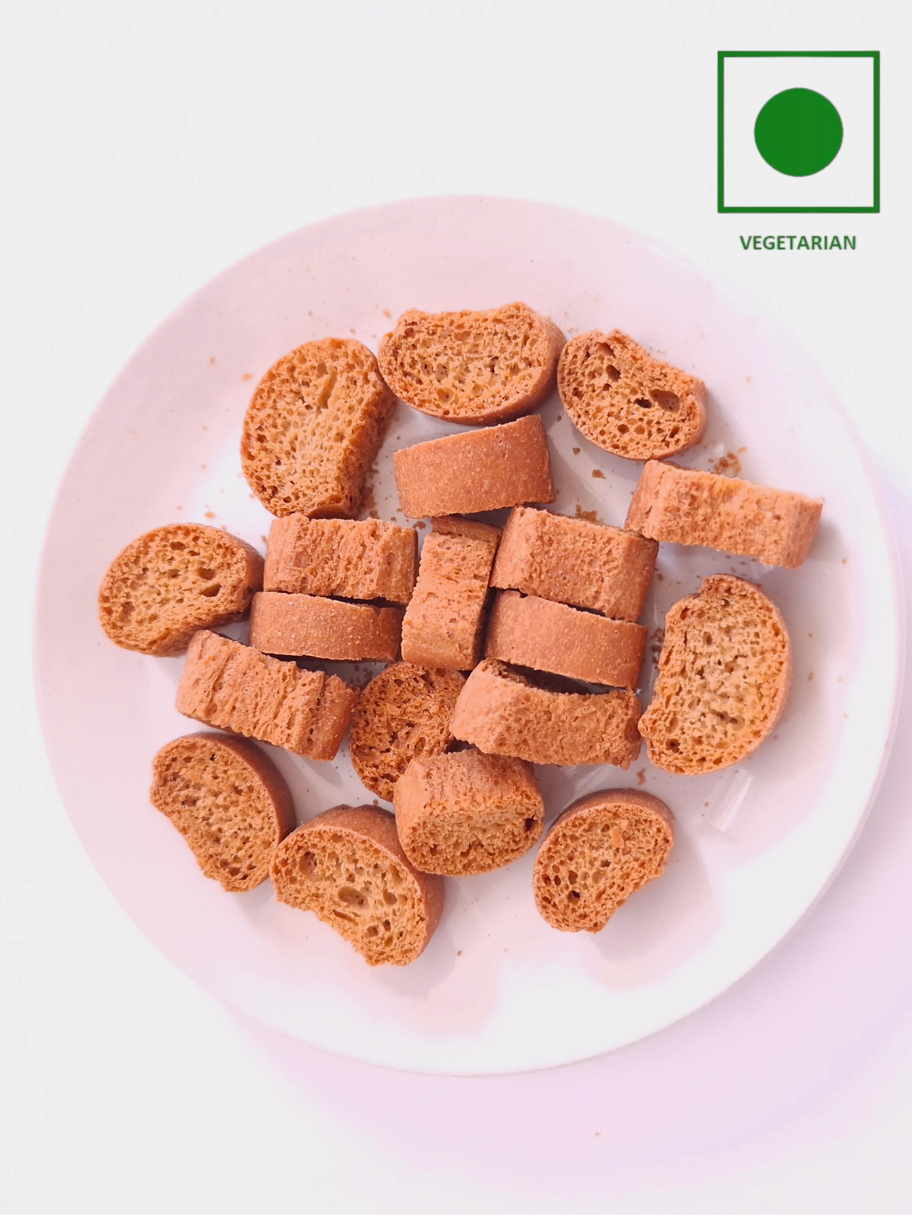 Plain whole wheat rusk