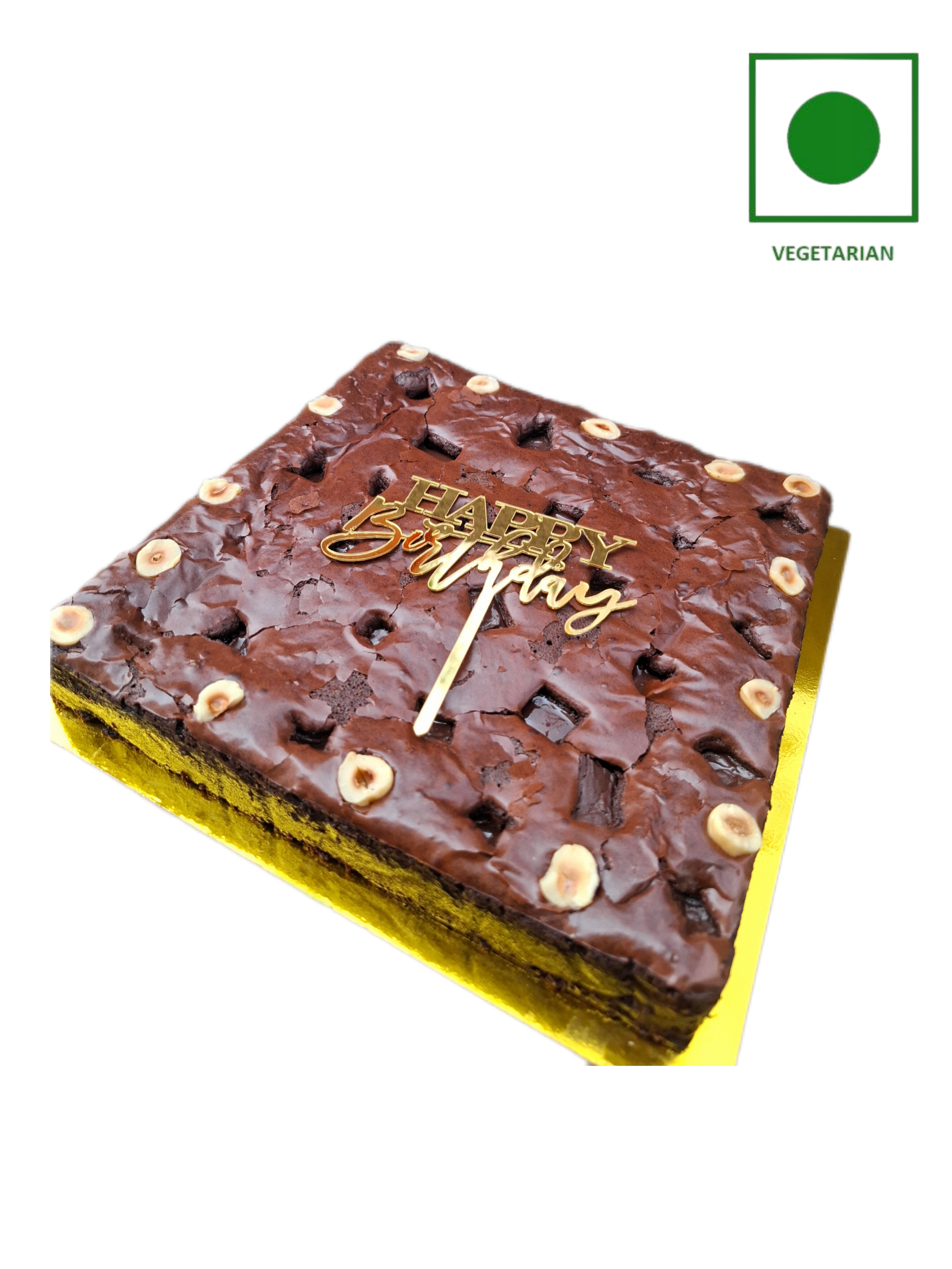 double chocolate brownie cake eggless