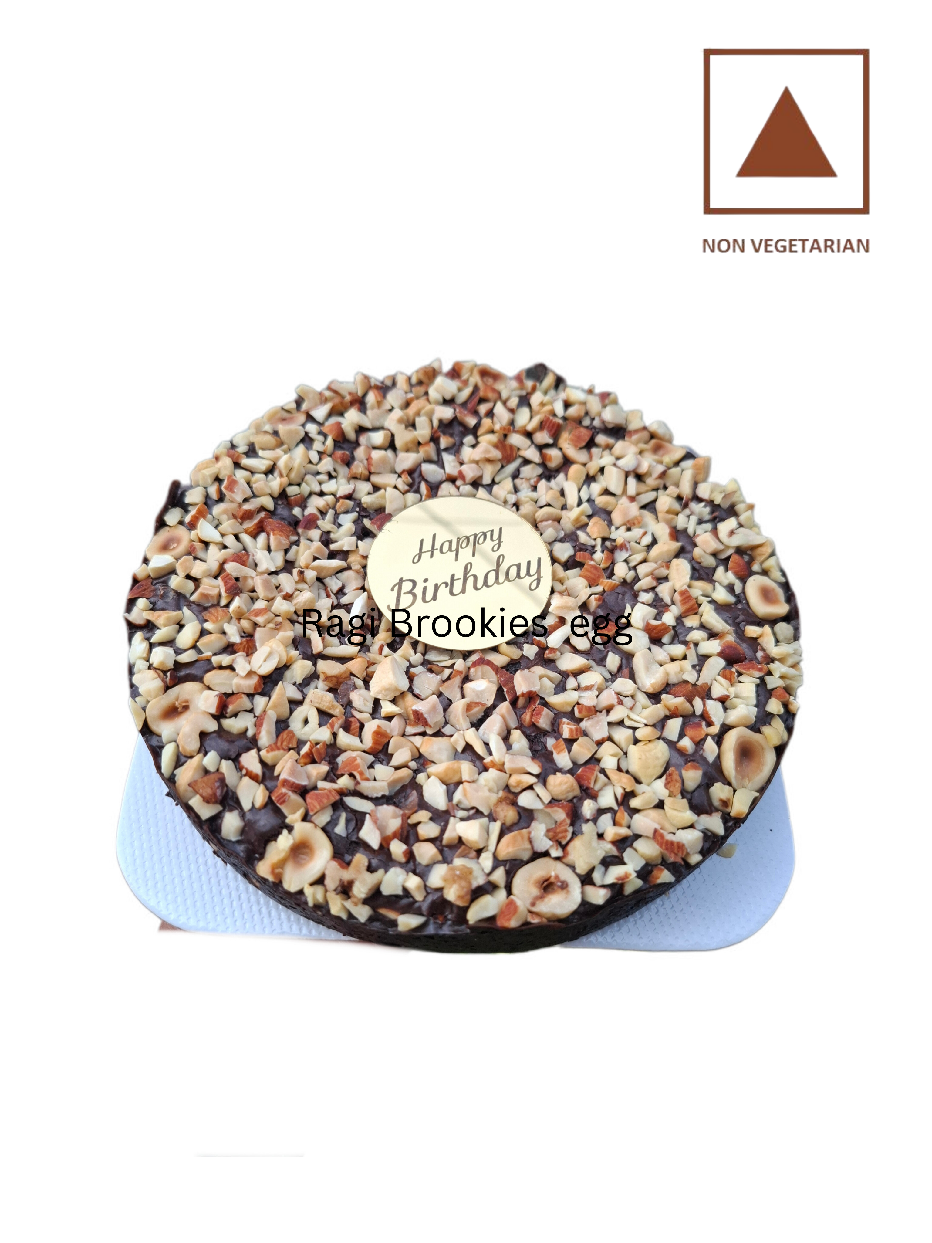 nutty brownie cake egg