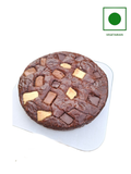 triple chocolate brownie cake eggless